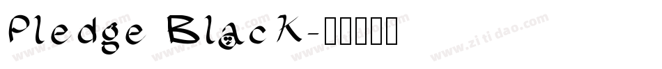 Pledge Black字体转换